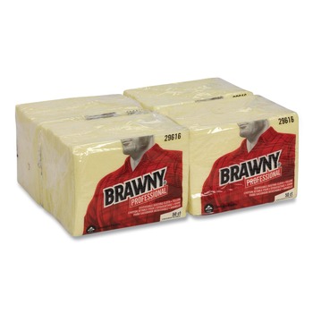 Georgia-Pacific 17 in. x 24 in. Dusting Cloths Quarterfold - Unscented, Yellow (200/Carton)