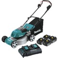 Push Mowers | Factory Reconditioned Makita XML03CM1-R 36V (18V X2) LXT Brushless Lithium-Ion 18 in. Cordless Lawn Mower Kit with 4 Batteries (4 Ah) image number 0