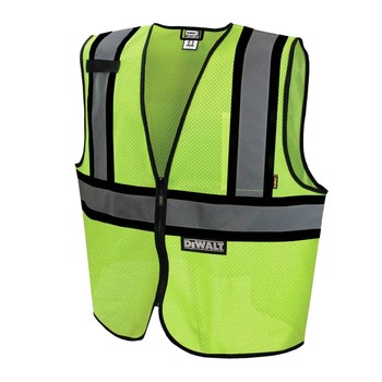 Dewalt Class 2 Contrasting Trim Economy Mesh Vest - Large, Green