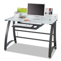  | Safco 1938TG 47 in. x 23 in. x 37 in. Xpressions Computer Desk - Frosted/Black image number 2
