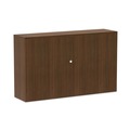  | Alera VA286015WA Valencia Series 4 Compartments 58.88 in. x 15 in. x 35.38 in. Hutch with Doors - Modern Walnut image number 3