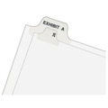  | Avery 01057 11 in.x 8.5 in. 10-Tab Avery Style 57 Preprinted Legal Exhibit Side Tab Index Dividers - White (25/Pack) image number 2