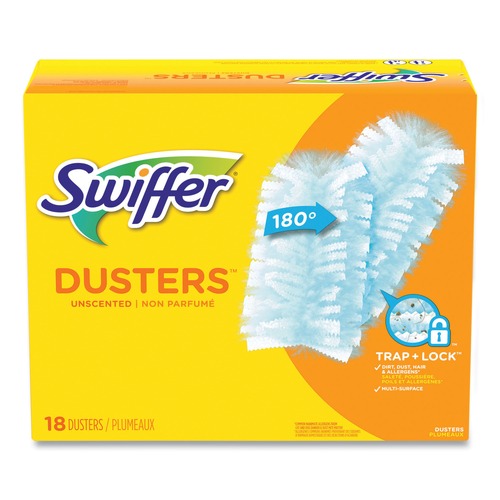 Mothers Day Sale! Save an Extra 10% off your order | Swiffer 99036BX Fiber Bristle Duster Refill - Light Blue (18/Box) image number 0