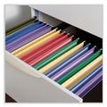  | Universal UNV14219 1/5-Cut Tab Deluxe Bright Color Hanging File Folders - Legal Size, Yellow (25/Box) image number 2