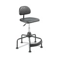  | Safco 5117 Task Master 17 in. to 35 in. Seat Height Supports Up to 250 lbs. Economy Industrial Chair - Black image number 1