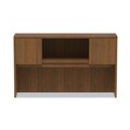  | Alera VA286015WA Valencia Series 4 Compartments 58.88 in. x 15 in. x 35.38 in. Hutch with Doors - Modern Walnut image number 2