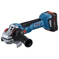 Angle Grinders | Factory Reconditioned Bosch GWS18V-10B14-RT 18V Brushless 4-1/2 in. - 5 in. Cordless Angle Grinder Kit with (1) CORE18V 8 Ah High Power Battery image number 1