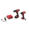 Combo Kits | Skil CB739001 20V PWRCORE20 Brushless Lithium-Ion 1/2 in. Cordless Drill Driver and 1/4 in. Hex Impact Driver Combo Kit (2 Ah) image number 0