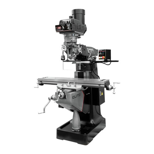 Milling Machines | JET JT9-894384 EVS-949 Mill with 2-Axis ACU-RITE 203 DRO and Servo X, & Z-Axis Powerfeeds and USA Air Powered Draw Bar image number 0