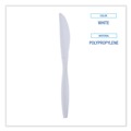Cutlery | Boardwalk BWKKNIHWPPWIW Heavyweight Wrapped Polypropylene Knife - White (1000/Carton) image number 5