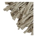 Mops | Boardwalk BWKCM22024 24 oz. Lie-Flat Cotton Fiber Mop Heads - White (12/Carton) image number 3