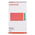  | Universal UNV14221EE 1/5-Cut Tab Deluxe Bright Color Hanging File Folders - Legal Size, Assorted Colors (25/Box) image number 0