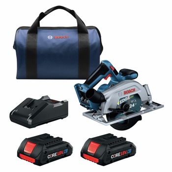 Factory Reconditioned Bosch 18V Brushless Lithium-Ion 6-1/2 in. Cordless Blade-Right Circular Saw Kit (4 Ah)