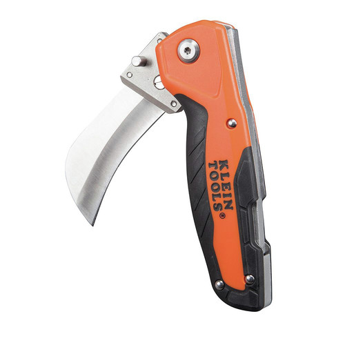  Klein Tools 44218 Utility Knife, Lockback Electricians Knife  and Folding Knife with Hawkbill Blade for Cable Skinning, Replaceable Blade  : Beauty & Personal Care