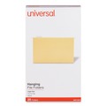  | Universal UNV14219 1/5-Cut Tab Deluxe Bright Color Hanging File Folders - Legal Size, Yellow (25/Box) image number 0