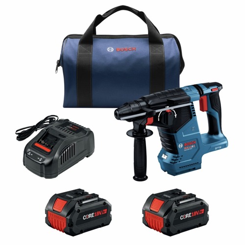 Rotary Hammers | Bosch GBH18V-24CK24 18V Brushless Lithium-Ion 1 in. Cordless SDS-Plus Bulldog Rotary Hammer Kit with 2 Batteries (8 Ah) image number 0