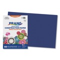  | Prang P7507 12 in. x 18 in. 58 lbs. Construction Paper - Bright Blue (50/Pack) image number 0
