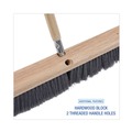 Brooms | Boardwalk BWK20424 3 in. Flagged Polypropylene Bristles 24 in. Brush Floor Brush Head - Gray image number 2