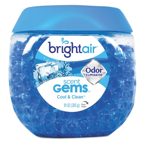 Customer Appreciation Sale - Save up to $60 off | BRIGHT Air 900228 10 Oz. Scent Gems Odor Eliminator - Cool And Clean, Blue image number 0