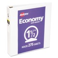  | Avery 05726 11 in. x 8.5 in. 1.5 in. Capacity Economy View Binder with 3 Round Rings - White image number 0