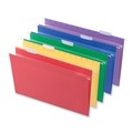  | Universal UNV14221EE 1/5-Cut Tab Deluxe Bright Color Hanging File Folders - Legal Size, Assorted Colors (25/Box) image number 1