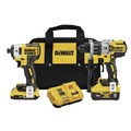 Combo Kits | Factory Reconditioned Dewalt DCK299D1W1R 20V MAX XR Brushless Lithium-Ion 1/2 in. Cordless Hammer Drill and 1/4 in. Impact Driver Combo Kit with 2 Batteries (2 Ah/8 Ah) image number 0