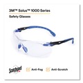 Safety Glasses | 3M 7100079183 Solus 1000 Series Safety Glasses - Blue Plastic Frame Clear Polycarbonate Lens image number 2