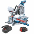 Miter Saws | Factory Reconditioned Bosch GCM18V-10SDN14-RT 18V PROFACTOR Brushless Dual-Bevel Slide Lithium-Ion 10 in. Cordless Miter Saw Kit (8 Ah) image number 0