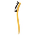 Customer Appreciation Sale - Save up to $60 off | Rubbermaid Commercial FG9B5600BLA 2.5 in. Brush 8.5 in. Handle Synthetic-Fill Tile and Grout Brush - Black/Yellow image number 1