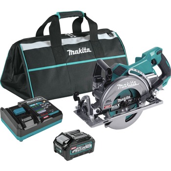 Factory Reconditioned Makita GSR01M1-R 40V MAX XGT Brushless Lithium-Ion 7-1/4 in. Cordless Rear Handle Circular Saw Kit (4 Ah)