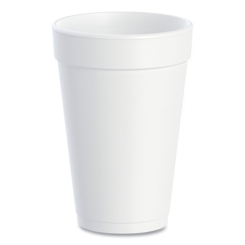 Cutlery | Dart 16J165 16 oz. Foam Drink Cups - White (500/Carton) image number 0