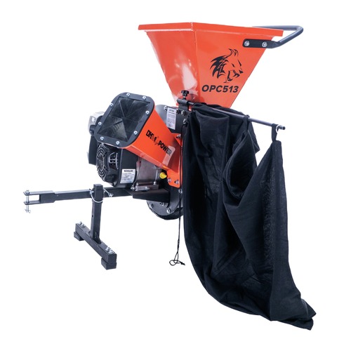 208cc 3 Diameter Handheld Towable Wood Chipper Shredder - 6.5HP