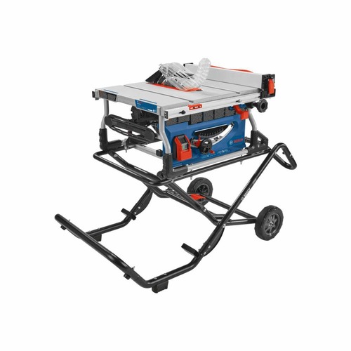 Table Saws | Bosch GTS15-10 120V 15 Amp 10 in. Corded Jobsite Table Saw with Gravity-Rise Wheeled Stand image number 0