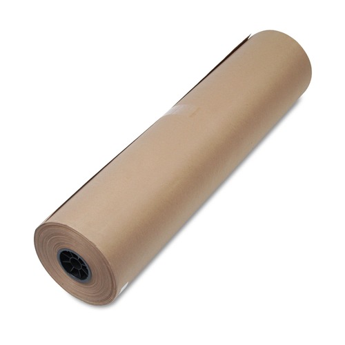 Mothers Day Sale! Save an Extra 10% off your order | Universal UFS1300053 36 in. x 720 ft. 50 lbs. Wrapping Weight Stock High-Volume Heavyweight Wrapping Paper Roll - Brown (1 Roll) image number 0