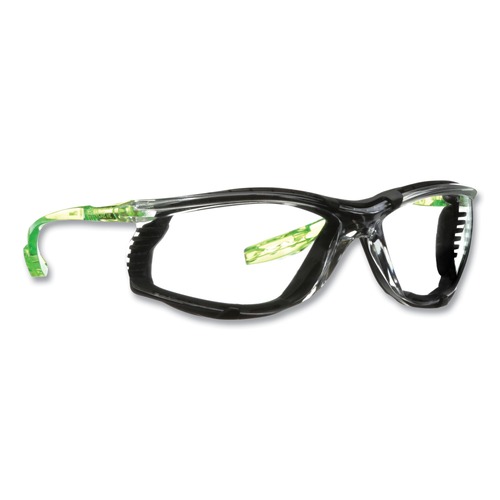 Safety Glasses | 3M 7100196393 Solus CCS Series Protective Eyewear - Green Plastic Frame Clear Polycarbonate Lens image number 0