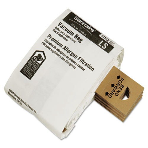 Memorial Day Sale | Sanitaire EUR 63256A10CT Commercial Upright Style LS Vacuum Cleaner Replacement Bags (10/Carton) image number 0