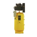 Portable Air Compressors | EMAX ESL10V080V1 10 HP 80 Gallon 2-Stage Single Phase 38 CFM 100 PSI Industrial V4 Splash Lubricated Cast Iron Pump Electric Air Compressor image number 2