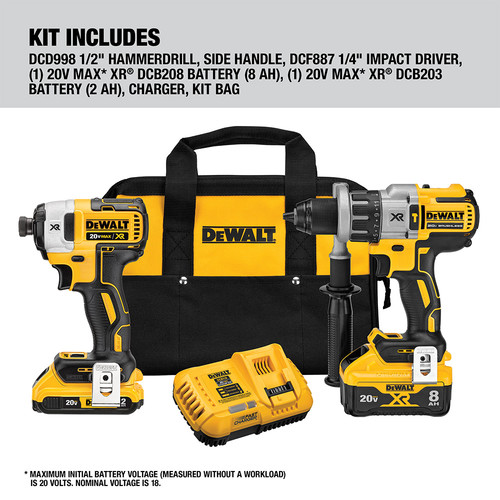 DeWalt 20-Volt MAX XR Lithium Ion Brushless Compact Drill / Driver