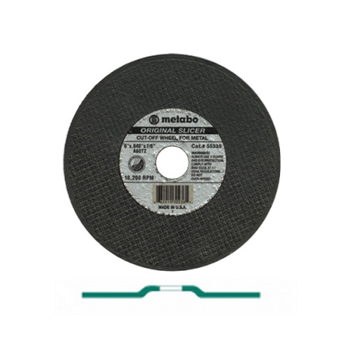 Grinding, Sanding, Polishing Accessories | Metabo 655346000 A60TZ SLICER Type 27 4-1/2 in. x 0.045 in. Cutting Wheel image number 0