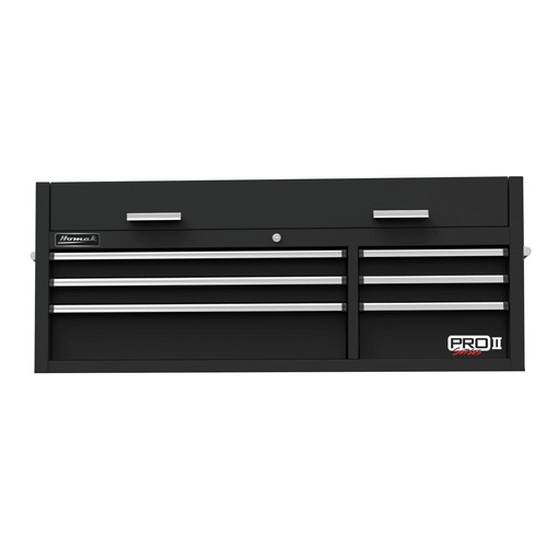 Tool Chests | Homak BK02054602 54 in. Pro 2 6-Drawer Top Chest - Black image number 0