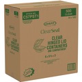 Facility Maintenance & Supplies | Dart C57PST1 5.8 in. x 6 in. x 3 in. ClearSeal Hinged-Lid Plastic Containers - Clear (500/Carton) image number 5