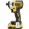 Combo Kits | Factory Reconditioned Dewalt DCK299D1W1R 20V MAX XR Brushless Lithium-Ion 1/2 in. Cordless Hammer Drill and 1/4 in. Impact Driver Combo Kit with 2 Batteries (2 Ah/8 Ah) image number 5