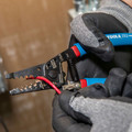Cable and Wire Cutters | Klein Tools 11053 6 - 12 AWG Stranded Double Dipped Wire Stripper Cutter - Blue/Red image number 7