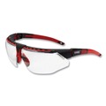 Safety Glasses | Honeywell Uvex S2860HS Polycarbonate Avatar Safety Glasses - Red/Black Frame Clear Lens image number 0