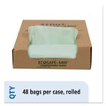 Percentage Off | Stout by Envision E3039E11 EcoSafe-6400 30 in. x 39 in. 1.1 mil. 30 Gallon Compostable Bags - Green (48/Box) image number 5