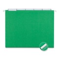  | Universal UNV14117EE 1/5-Cut Tab Deluxe Bright Color Hanging File Folders - Letter Size, Bright Green (25/Box) image number 0
