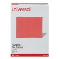  | Universal UNV14118EE 1/5-Cut Tab Deluxe Bright Color Hanging File Folders - Letter Size, Red (25/Box) image number 2
