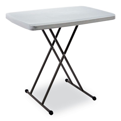 Mothers Day Sale! Save an Extra 10% off your order | Iceberg 65491 IndestrucTable 30 in. x 20 in. x 25 in. - 28 in. Classic Personal Folding Table - Charcoal image number 0