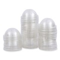 Cups and Lids | Boardwalk BWKPETDOME PET Cold Cup 16 - 24 oz. Plastic Cup Dome Lids - Clear (1000/Carton) image number 1