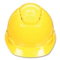 Hard Hats | 3M 7100239986 SecureFit H-Series 4-Point Pressure Diffusion Ratchet Suspension H-700 Vented Cap with UV Indicator Hard Hats - Yellow image number 0